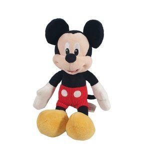 Disney Just Play MICKEY MOUSE Corduroy Shorts Stuffed Animal 10" Stripe